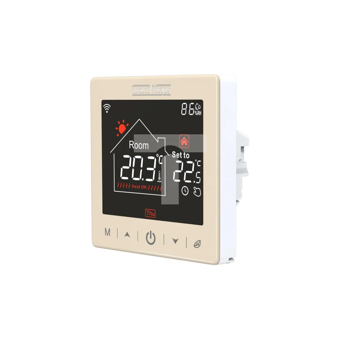 Programowalny termostat SN-15 z Wi-Fi (złoty)