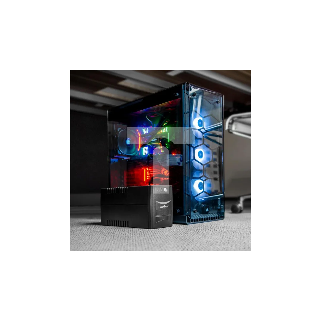 Zasilacz awaryjny UPS REBEL model Micropower 600 ( offline, 600VA / 360W , 230 V , 50Hz )