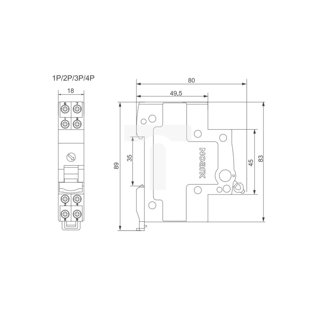 Rozłącznik izolacyjny 2P 25A Ex9I40
