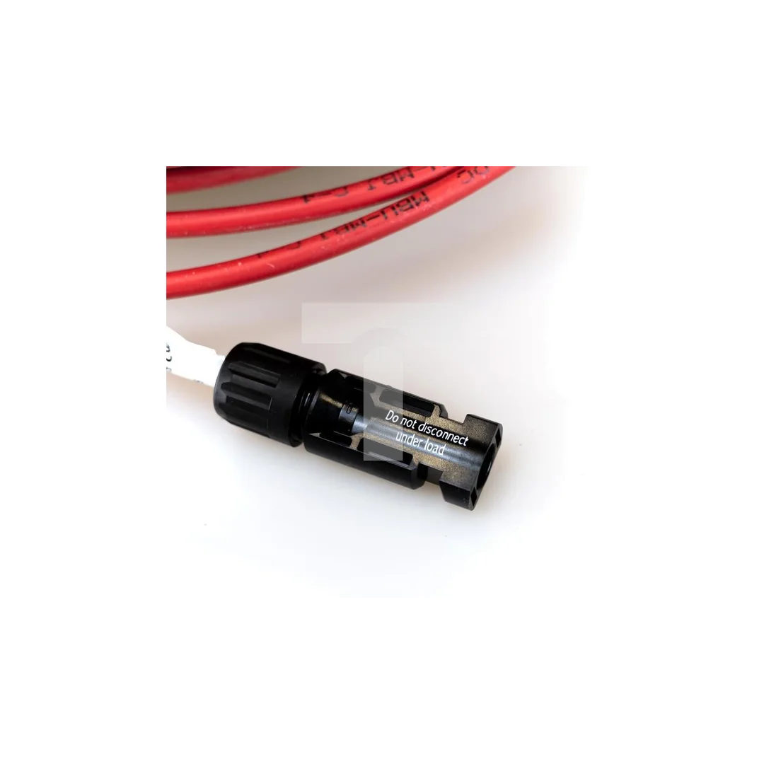 Set kabel fotowoltaiczny 4mm2 czerwony i czarny PV ze złączkami MC 2x30m