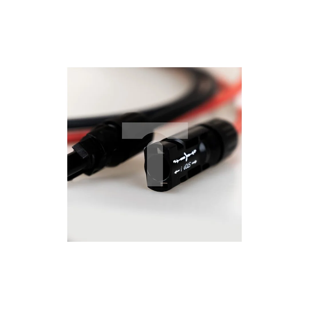 Set kabel fotowoltaiczny 4mm2 czerwony i czarny PV ze złączkami MC4 2x3m