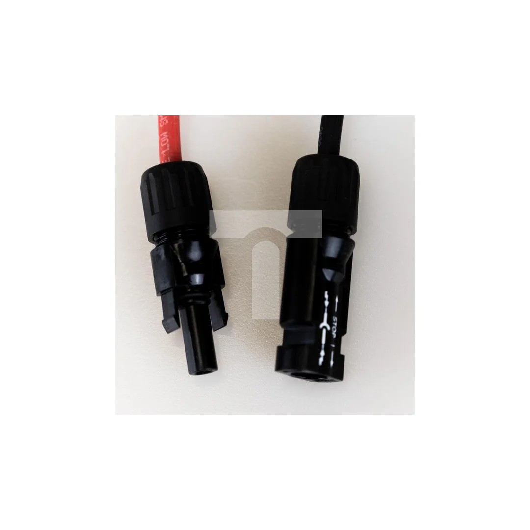 Set kabel fotowoltaiczny 4mm2 czerwony i czarny PV ze złączkami MC4 2x5m