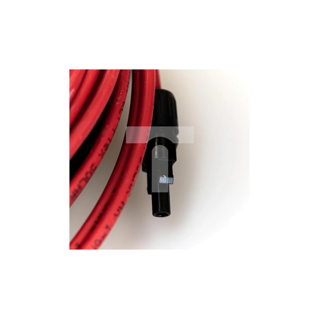 Set kabel fotowoltaiczny 4mm2 czerwony i czarny PV ze złączkami MC4 2x20m