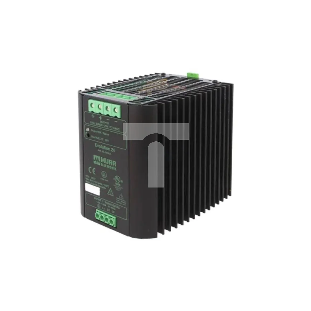 Zasilacz impulsowy, na szynę DIN, 480W, 22÷28VDC, 20A, IP20, Output: 1 85002