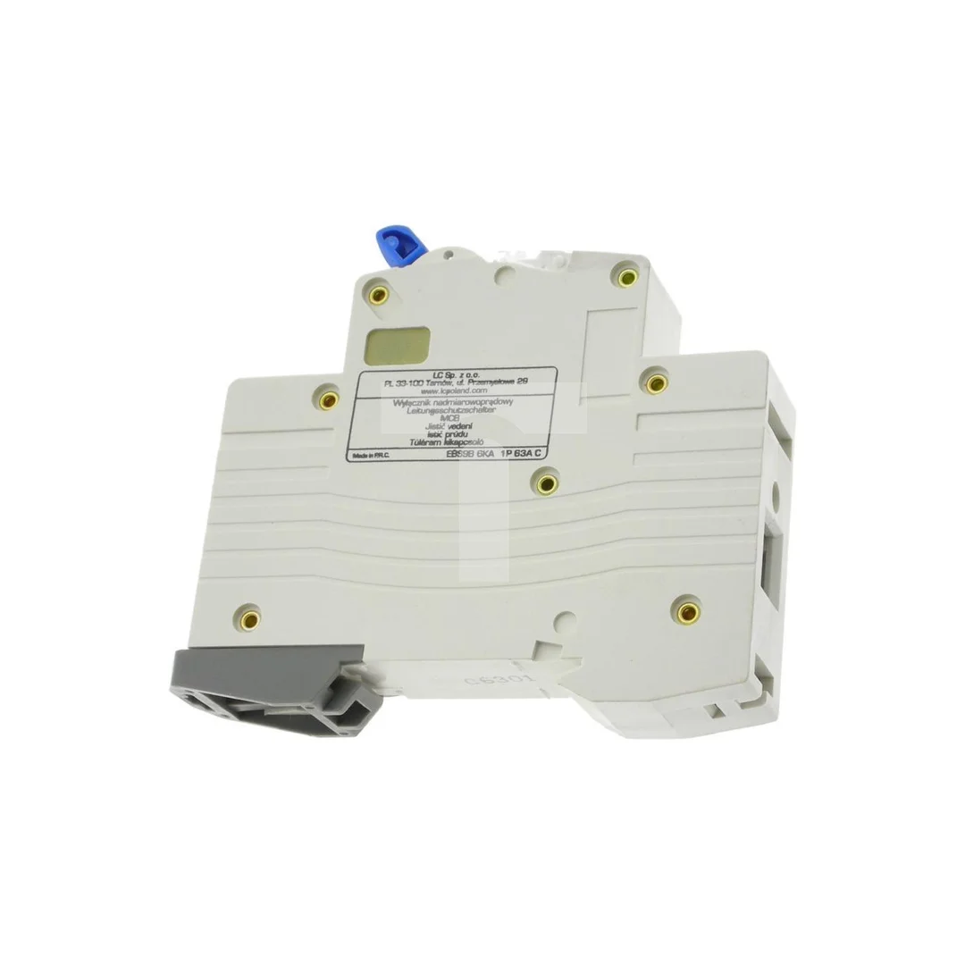 Wyłącznik instalacyjny nadprądowy nadmiarowoprądowy 1P 1M C 63A 6kA 490426 EBS9B