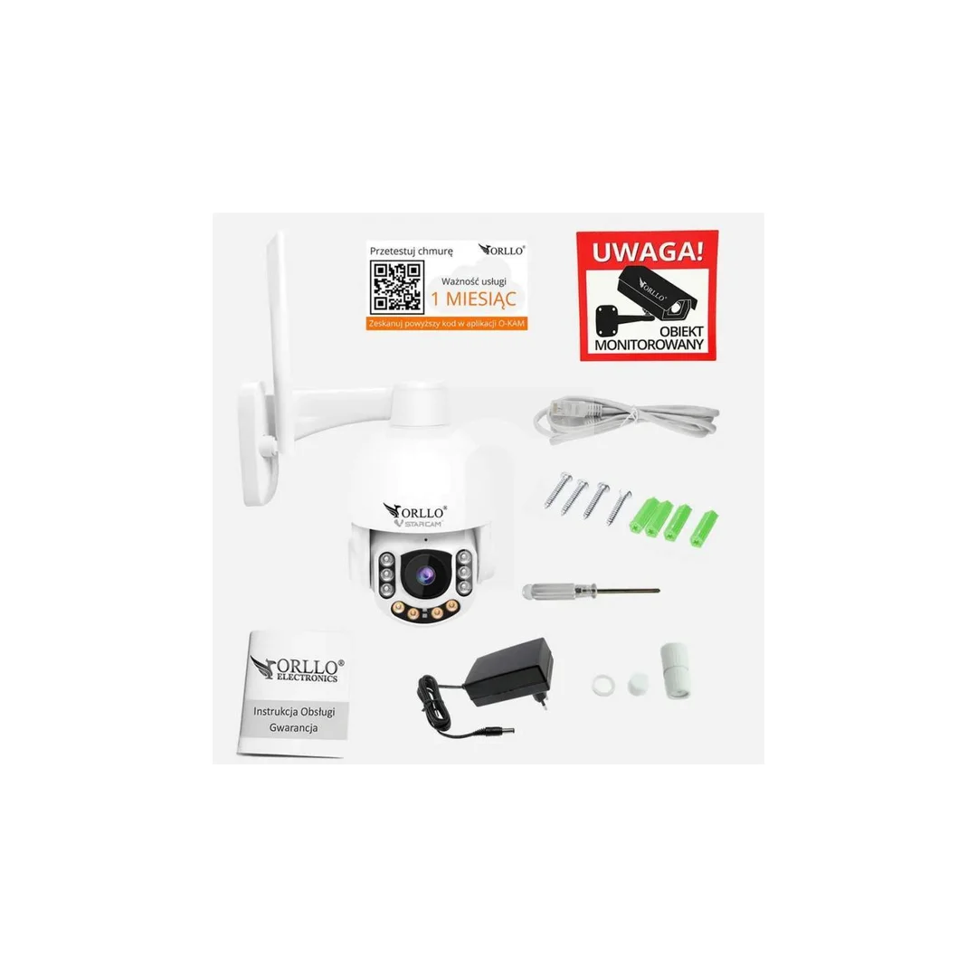 Kamera IP Orllo Z7 Pro zewnętrzna obrotowa GSM 4MPx
