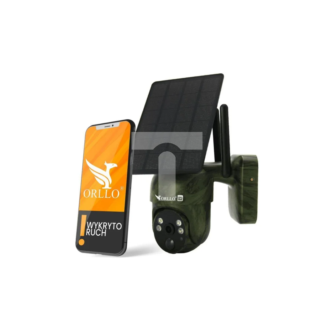 Kamera IP Orllo Bezprzewodowa 4G LTE Obrotowa z Panelem Solarnym ORLLO TZ1 MORO