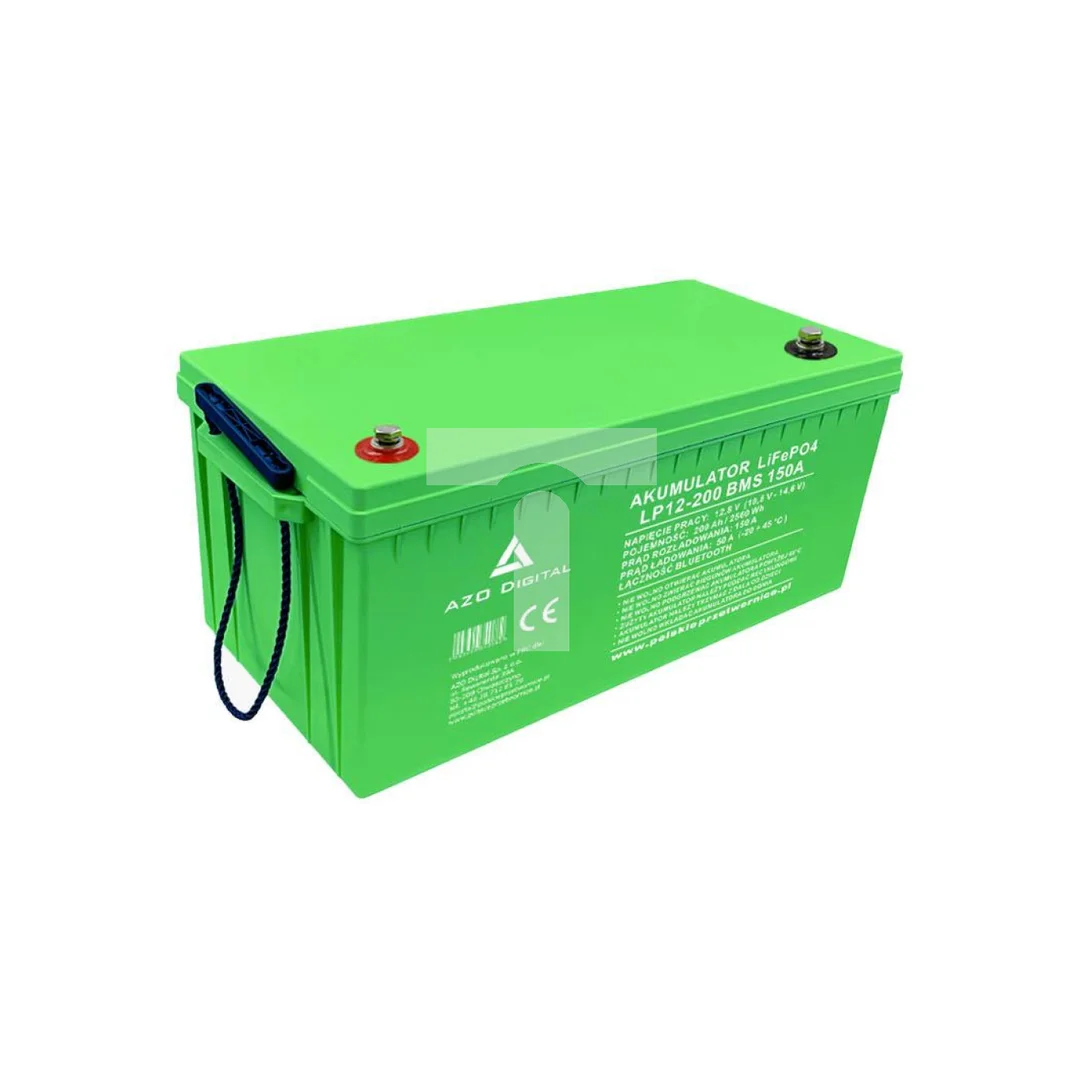 Akumulator LiFePO4 12,8V 200Ah 150A Bluetooth mata grzewcza LP12-200