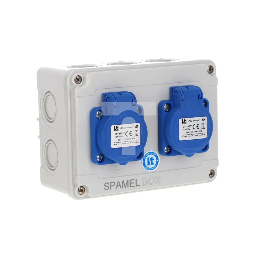 Rozdzielnica 2x3x16A INA=16A IP54 SB-001505-P0010-54