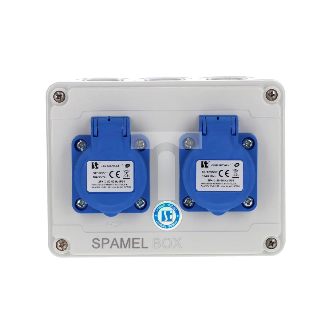 Rozdzielnica 2x3x16A INA=16A IP54 SB-001505-P0010-54