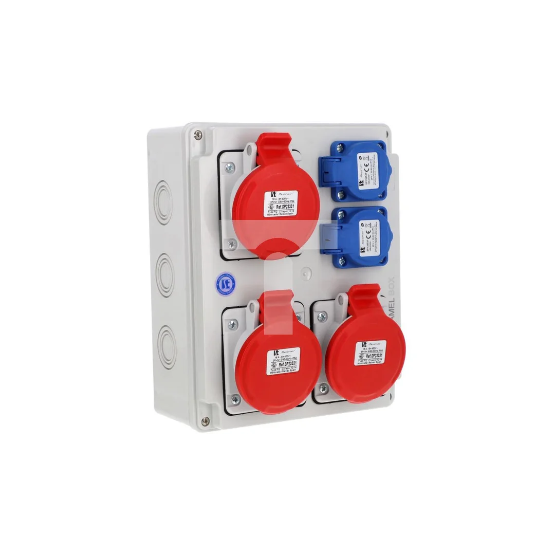 Rozdzielnica 3x5x16A 2x2x16A INA=16A IP54 SB-008005-S0020-54