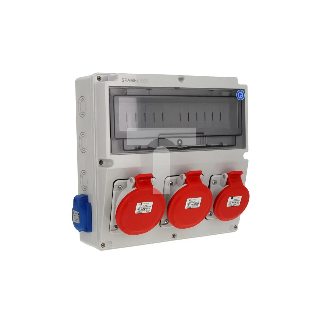 Rozdzielnica 2x5x32A 5x16A 2x3x16A INA=32A IP54 SB-147505-S0050-54