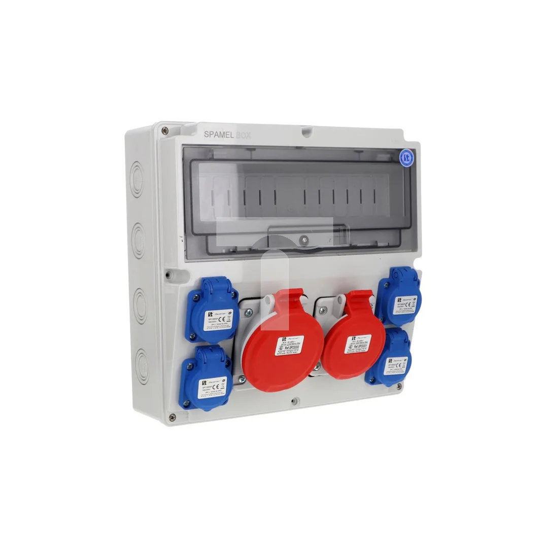 Rozdzielnica 5x32A 5x16A 4x3x16A INA=32A IP54 SB-147505-S0110-54