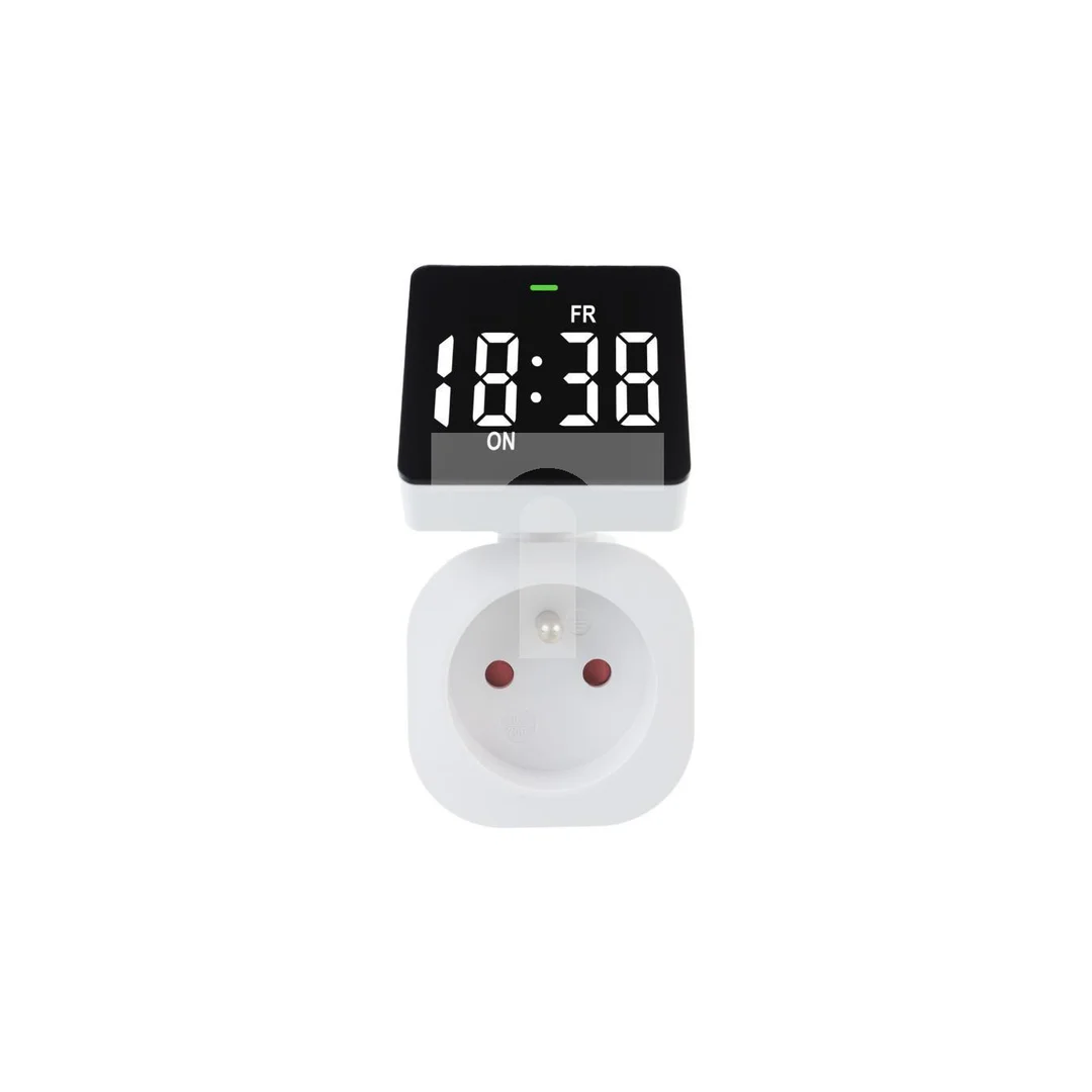 Włącznik czasowy - timer cyfrowy GreenBlue, max. obciążenie 16A, IP20, GB610 E