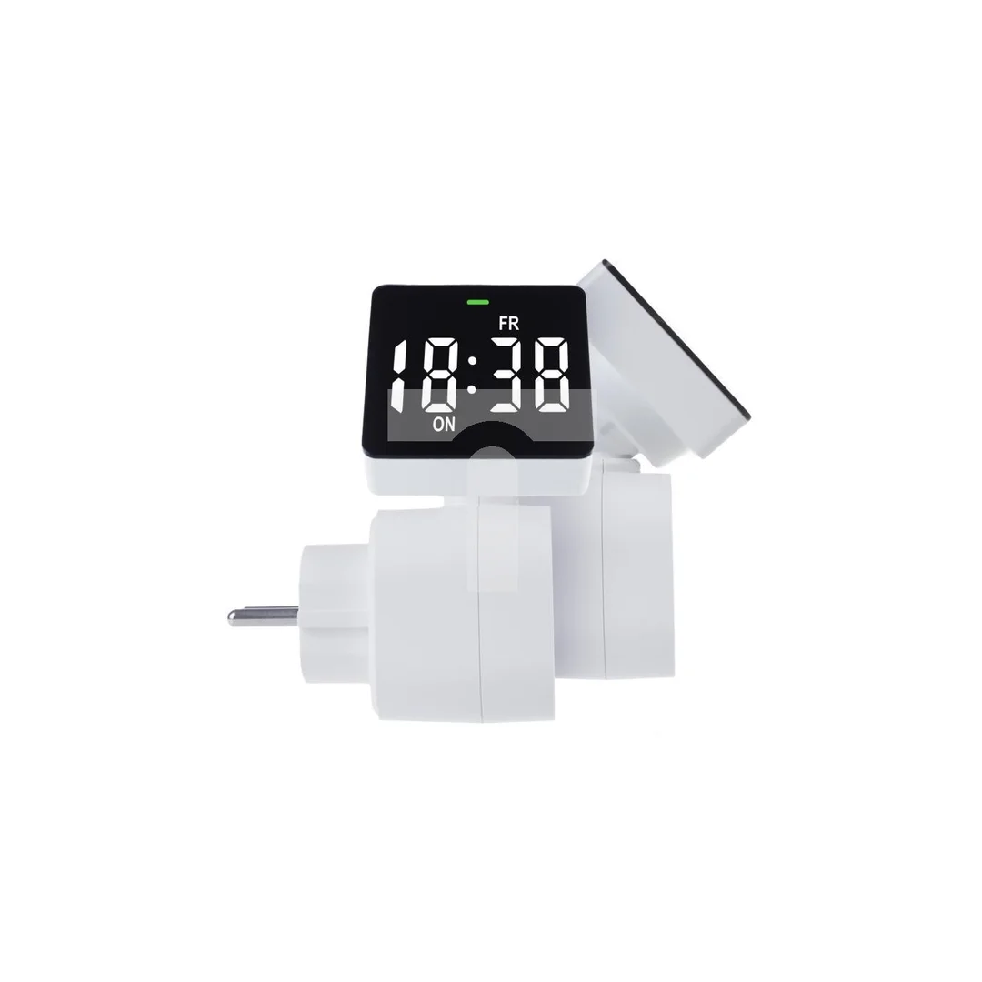 Włącznik czasowy - timer cyfrowy GreenBlue, max. obciążenie 16A, IP20, GB610 E
