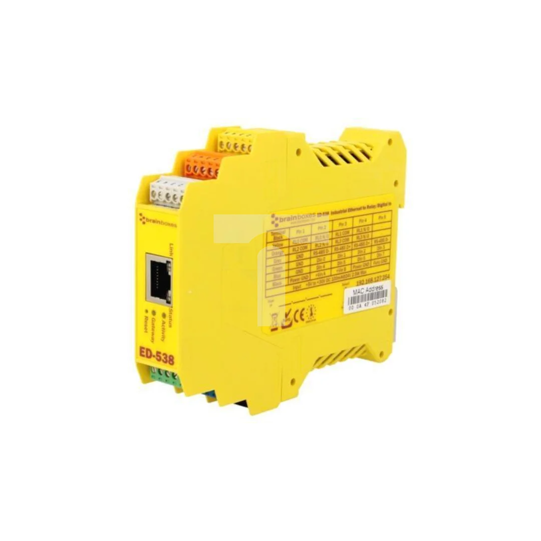 Bramka Modbus, liczba portów: 1, 5÷30VDC, na szynę DIN, Ethernet ED-538