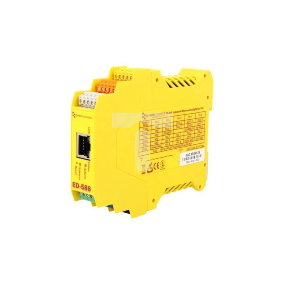 Bramka Modbus, liczba portów: 1, 5÷30VDC, na szynę DIN, Ethernet ED-588