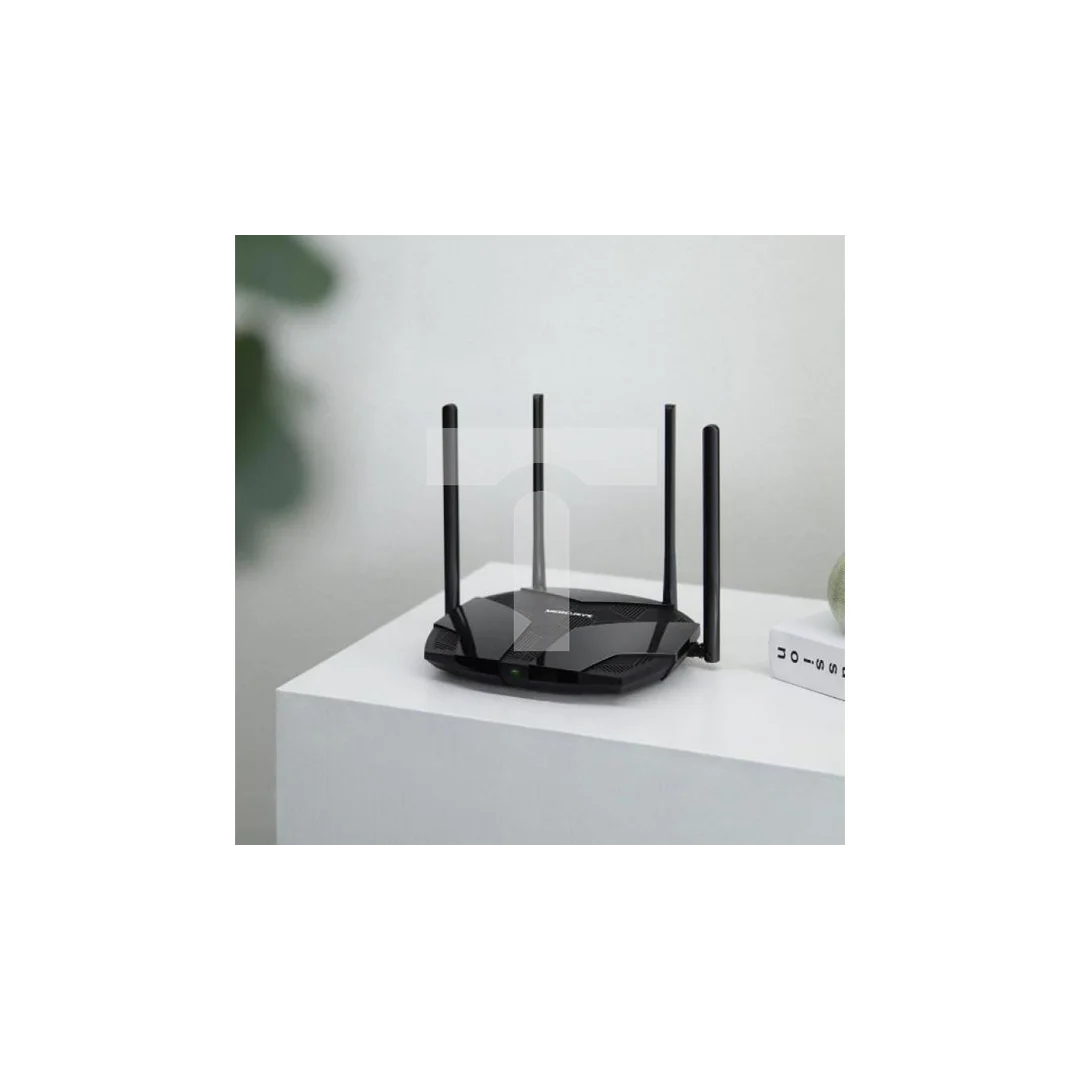 Router WiFi AX3000 Dual Band, 4x RJ45 1000Mb/s Mercusys MR80X