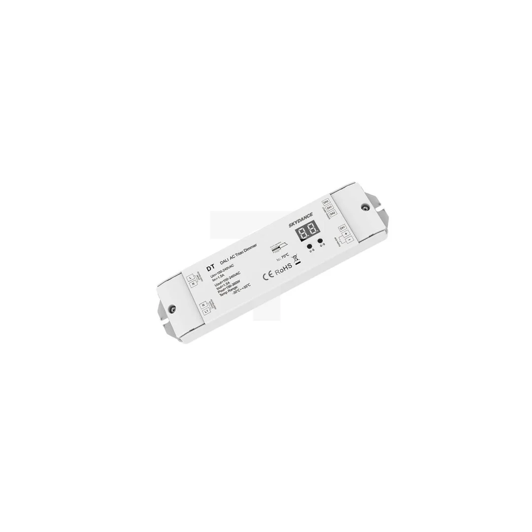 Odbiornik LED triakowy (DALI) Skydance - ściemniacz do żarówek 230VAC 200W - DT