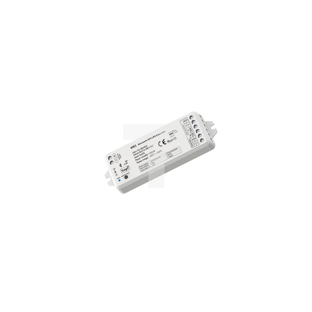 Ściemniacz LED 2w1 (Bluetooth) Skydance - Mono /CCT - 12-36V DC 10A - Tuya - WB1