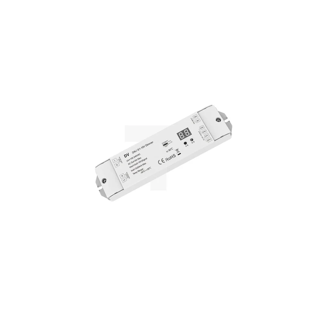 Sterownik LED 0/1-10V (DALI) Skydance - 2 kanałowy 0/1-10V 20mA - 230VAC - DV