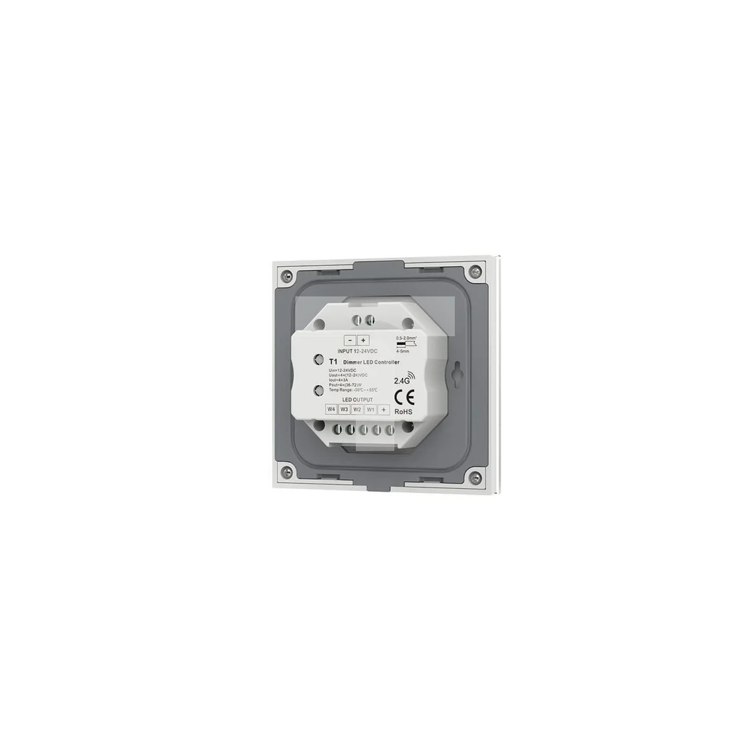 Ściemniacz LED naścienny Skydance - Mono - 1 strefowy - 12-24V DC 12A - T1-K(W)
