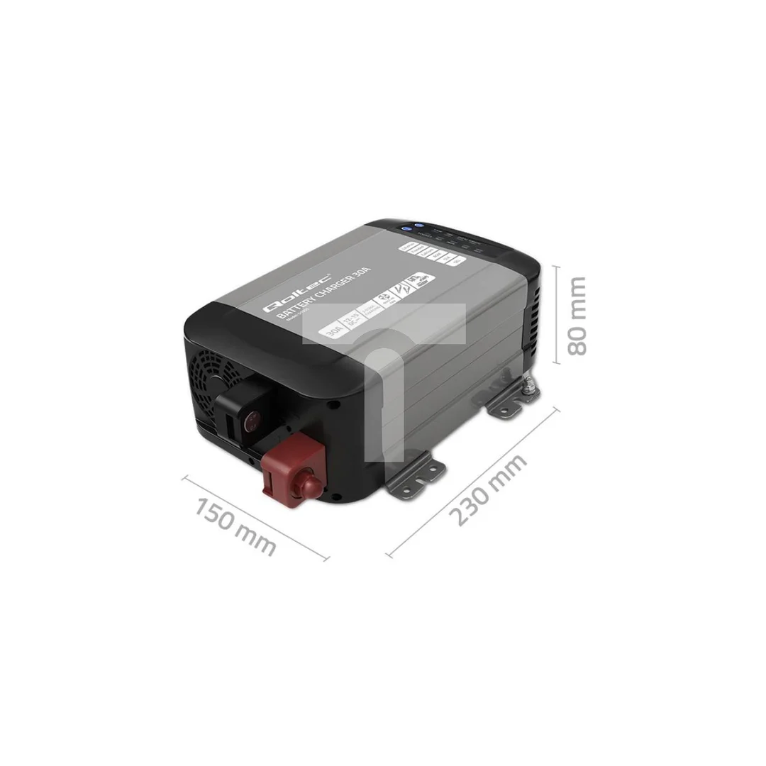 Inteligentna profesjonalna ładowarka Monolith do akumulatorów LiFePO4 AGM GEL SLA 30A 12V