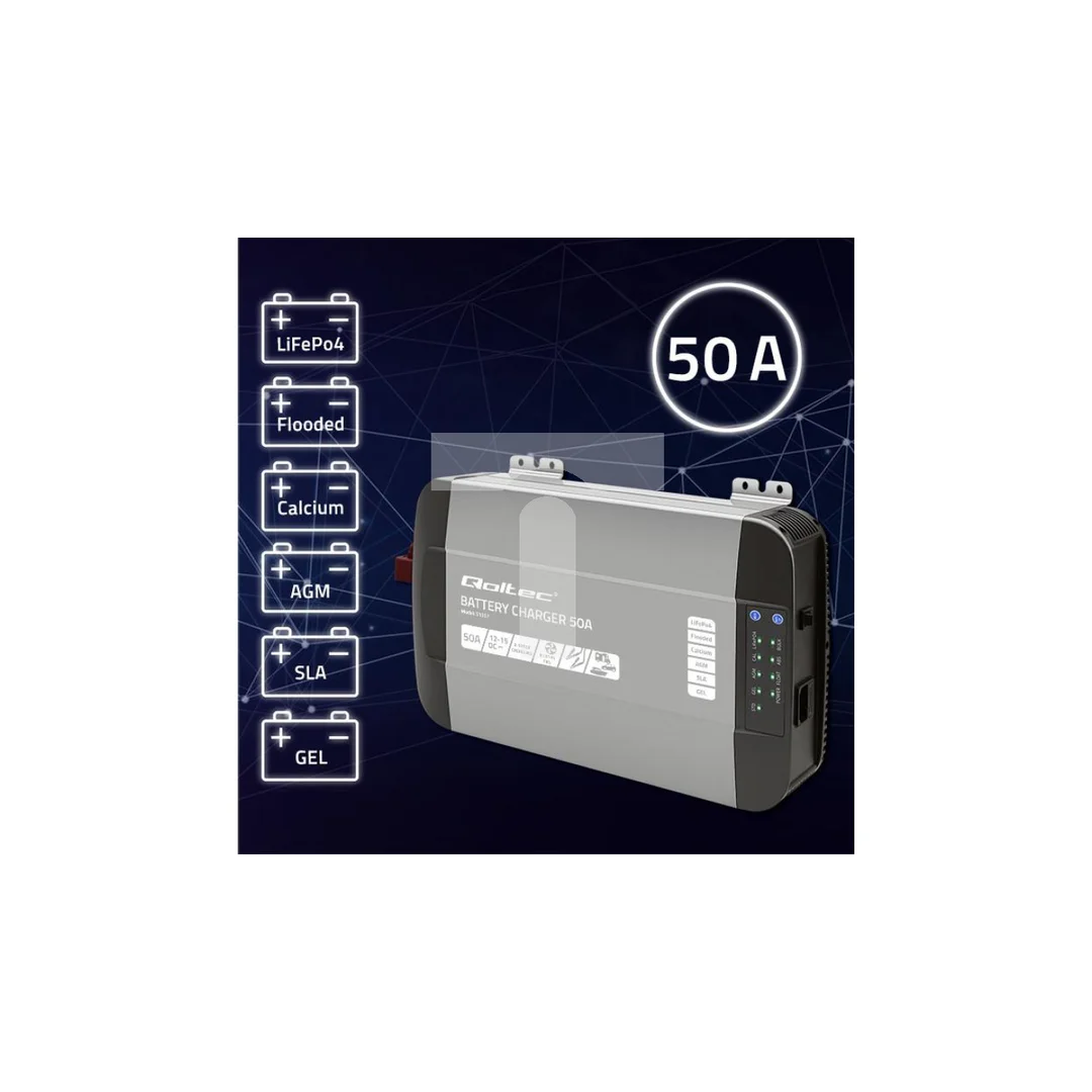 Inteligentna ładowarka Monolith do akumulatorów LiFePO4 AGM GEL SLA 50A 12V
