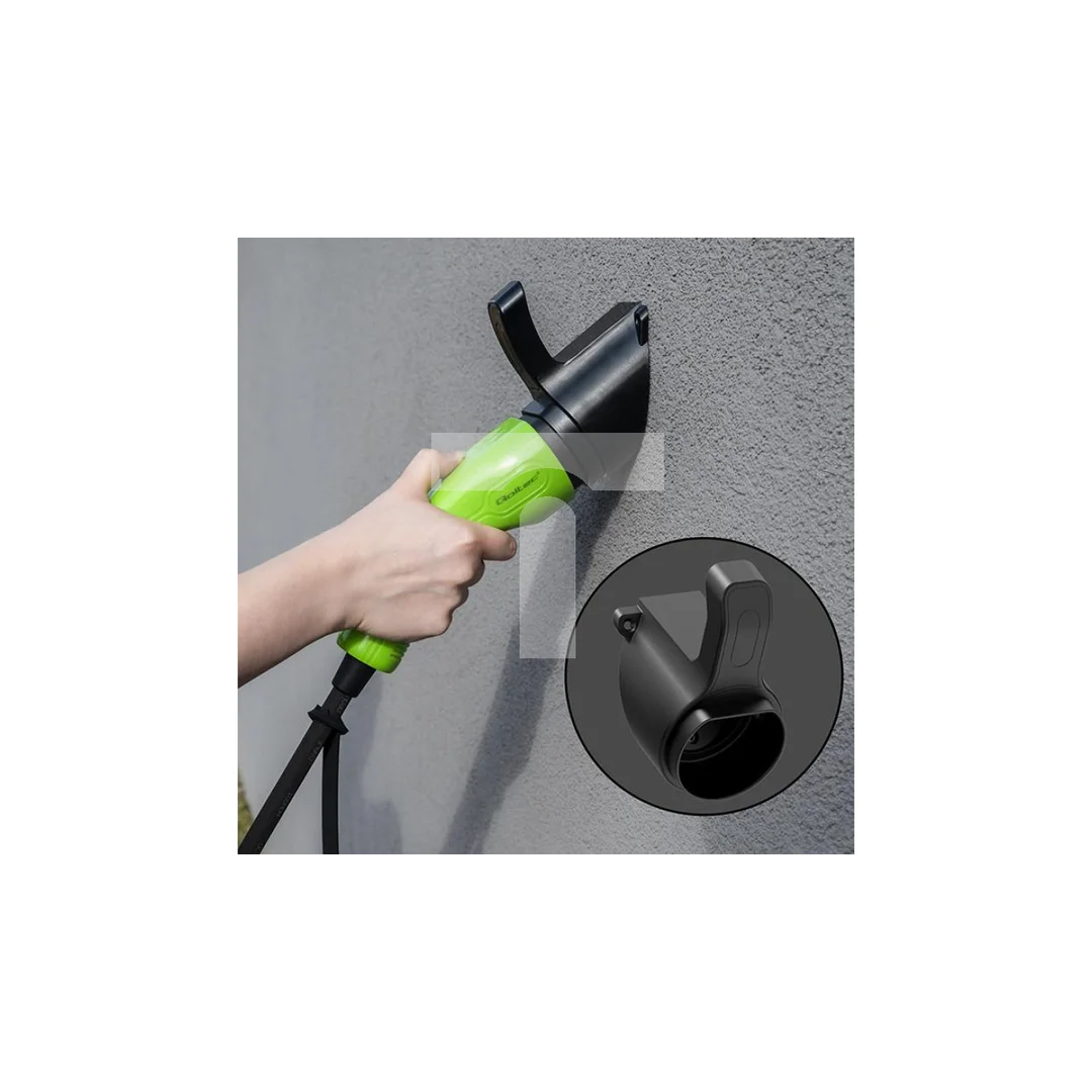 Qoltec Mobilna ładowarka do samochodu elektrycznego EV z regulacją 2w1 Typ2 11kW CEE 5 PIN Wi-fi LCD 3 fazy Przenośna Wallbox 5m