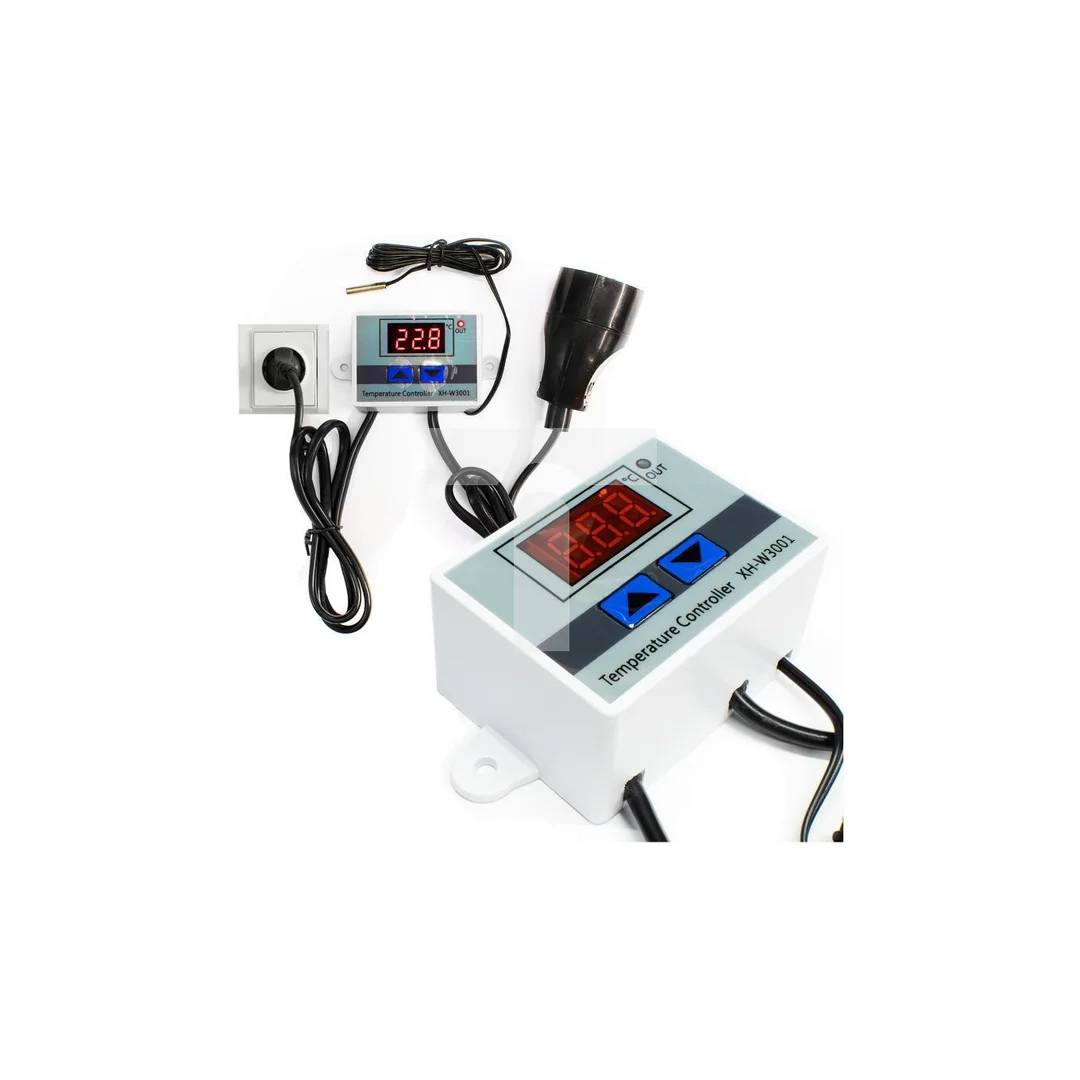 Termostat elektroniczny regulator temperatury z gniazkiem i wtyczką 230V