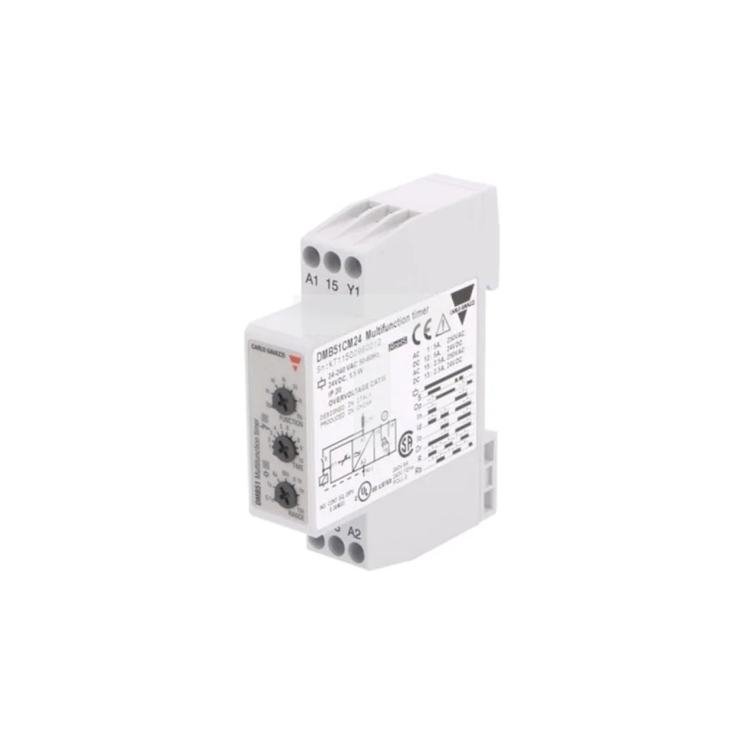 Przekaźnik czasowy, 0,1s÷100h, SPDT, 250VAC/5A,24VDC/5A, Szczelność: IP20 DMB51CM24