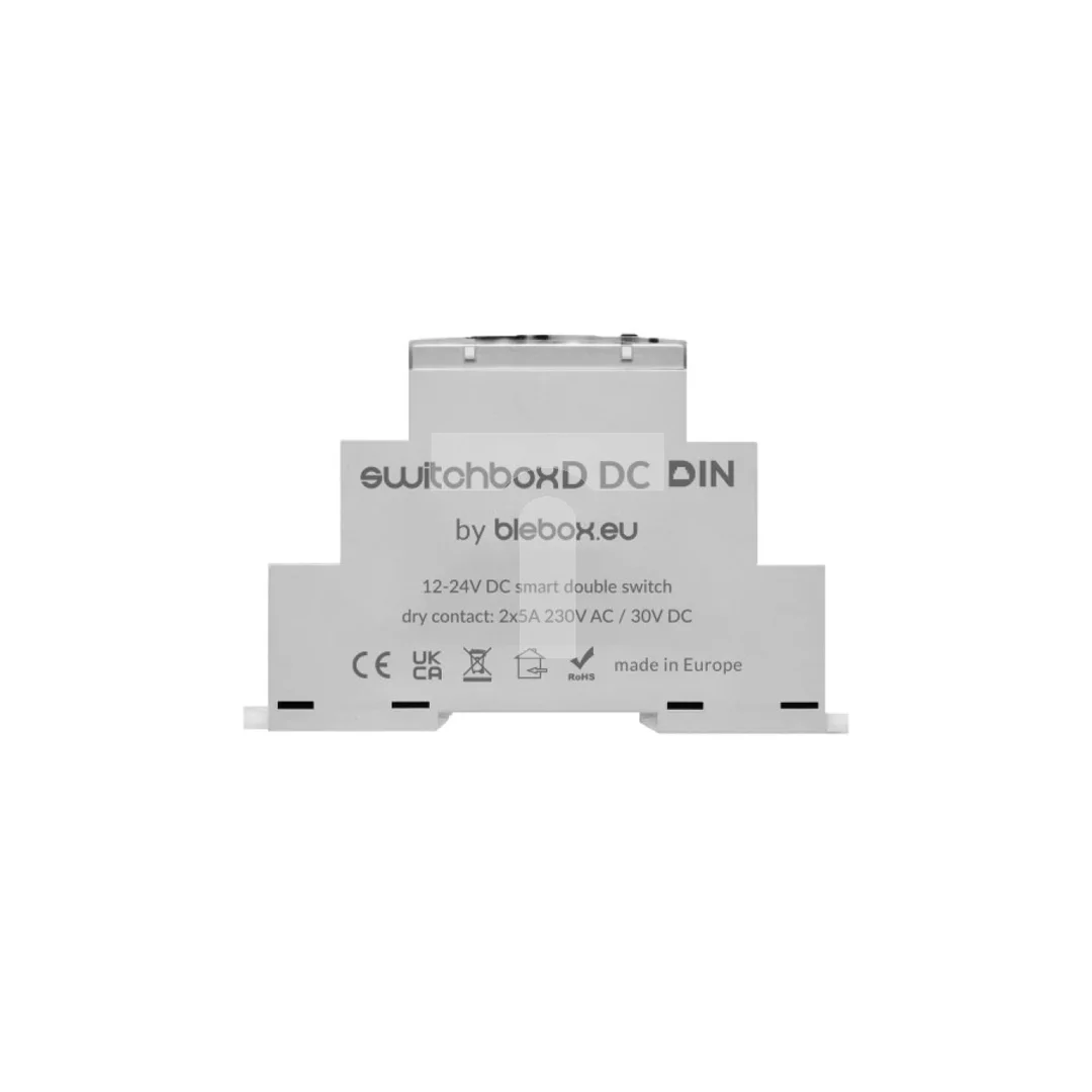 BleBox switchBoxD DC DIN Włącznik 2-kanałowy 12/24V Wi-Fi SMARTHOME
