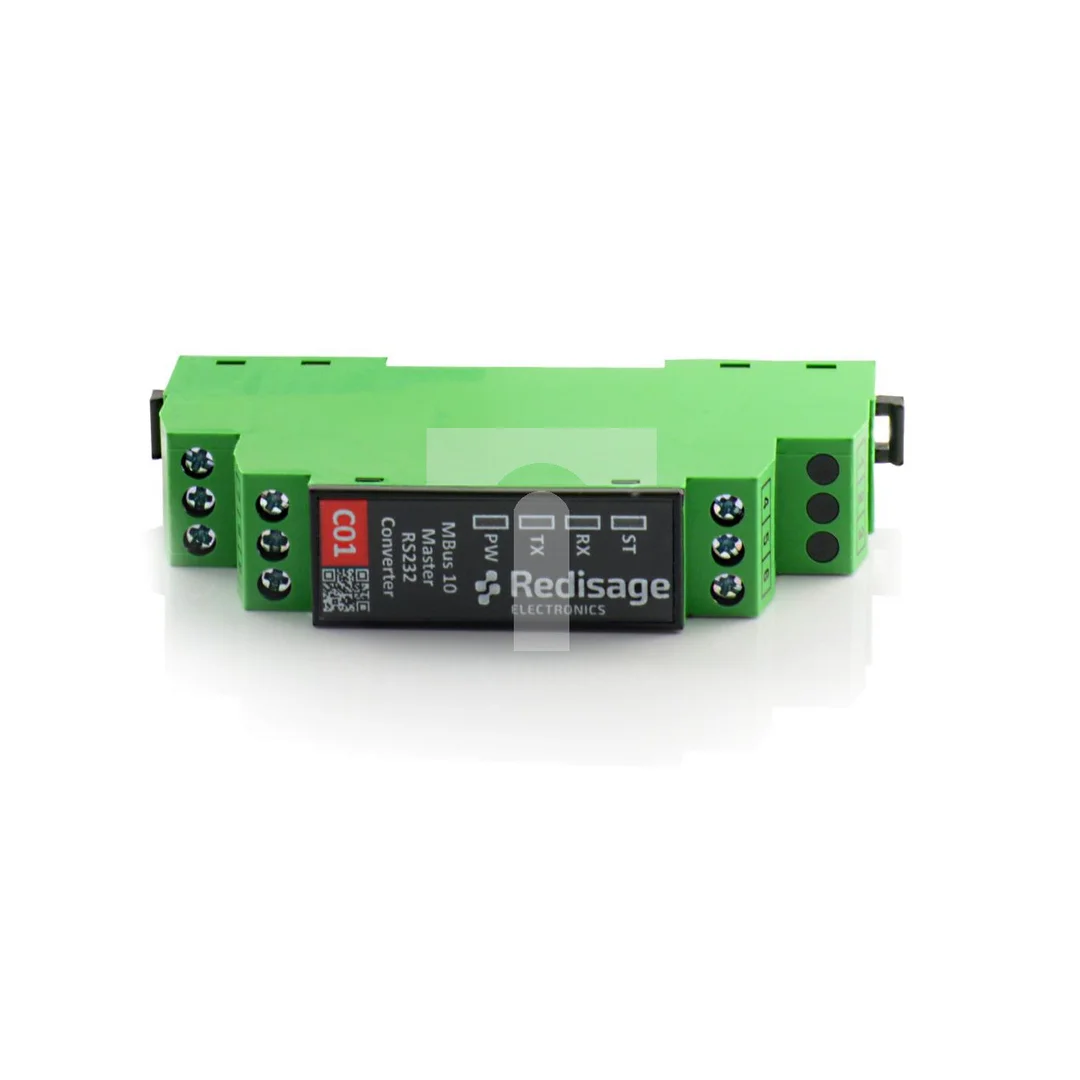 Konwerter MBus 10 na pasywny RS232 Izolacja 1kV DC