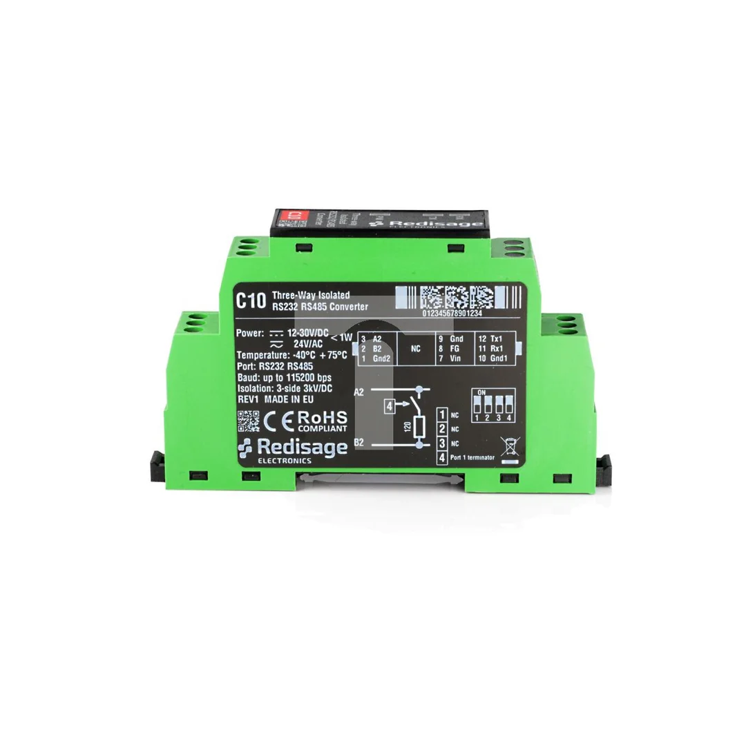 Konwerter RS232 na RS485 trójstronna izolacja 2kV DC