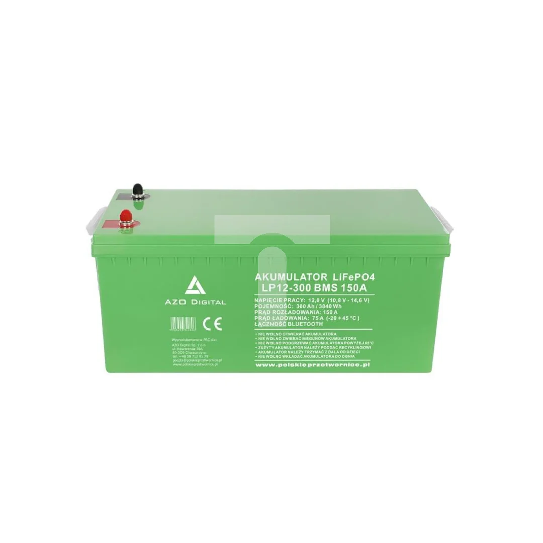 Akumulator LiFePO4 12,8V 300Ah 150A Bluetooth mata grzewcza LP12-300