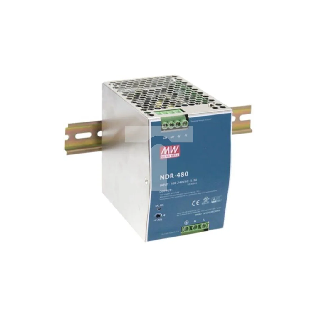 Zasilacz impulsowy, na szynę DIN,slim, 480W, 48VDC, 10A, OUT: 1 NDR-480-48