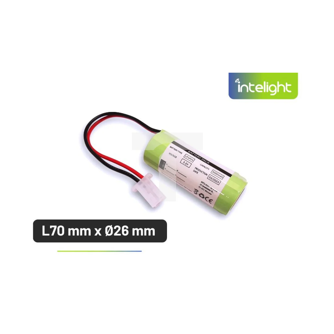 Pakiet akumulatorów LiFePO4 1x26650 3,2V 3000mAh do Starlet White II - L70 x Ø26 / 94917