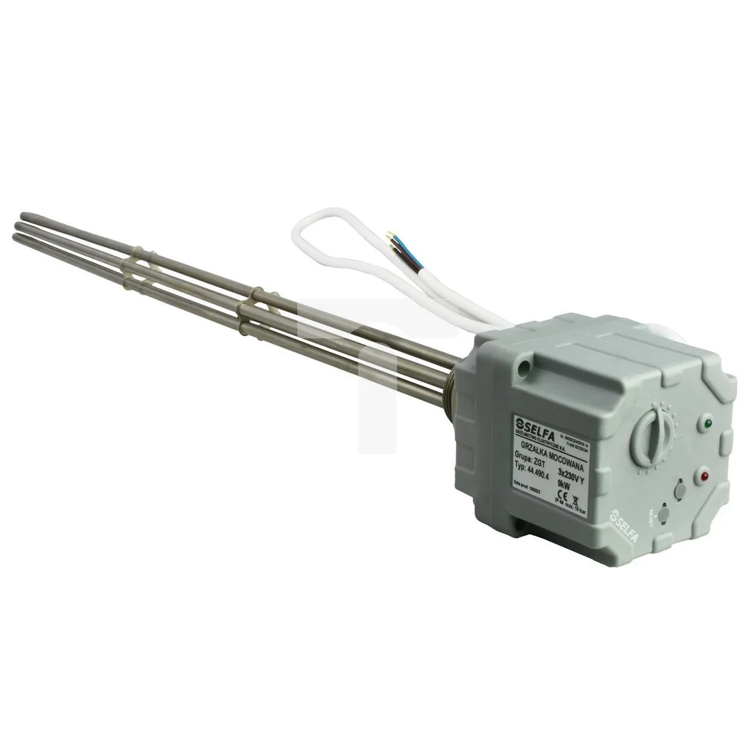 Grzałka do bojlera ZGT 9,0 kW 6/4” z termostatem SELFA AISI 316L
