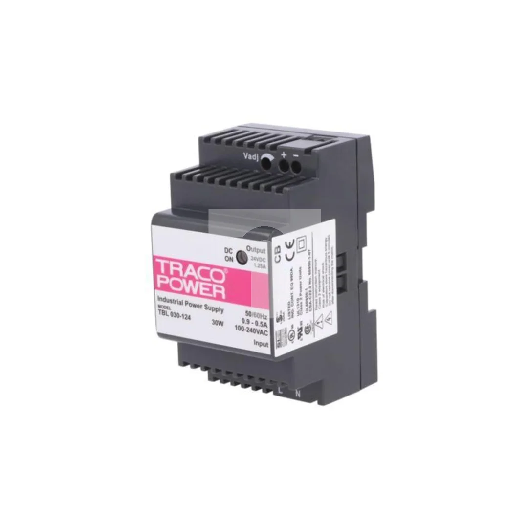 Zasilacz impulsowy, na szynę DIN, 30W, 24VDC, 1,25A, 85÷264VAC TBL 030-124