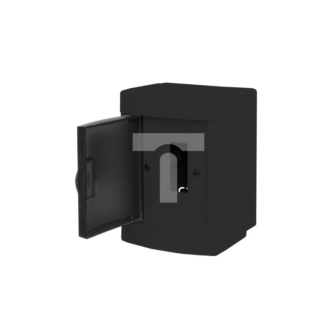 Rozdzielnica modułowa natynkowa 1x2 IP40 czarna CZRM-NT-02T