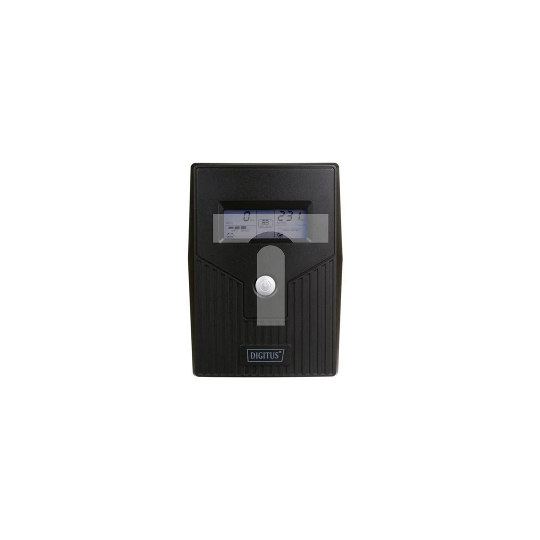UPS Line-Ineractive LCD BASIC, 600VA/360W, 1x12V/7Ah, AVR, 2x Schuko CEE 7/3 DN-170063-LCD-B