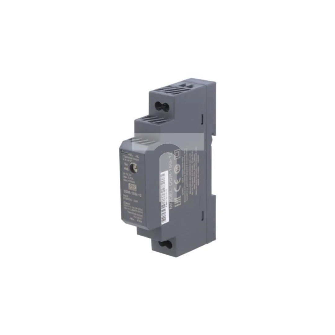 Przetwornica DC/DC, 15W, Napięcie wejściowe: 9÷36VDC, Napięcie wyjściowe: 12VDC, Iwyj: 1,25A DDR-15G-12