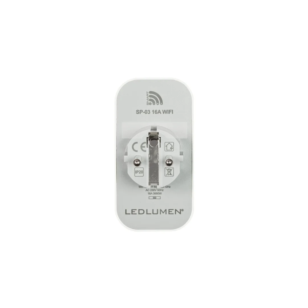Podwójne gniazdo WiFi TUYA SP-03 16A