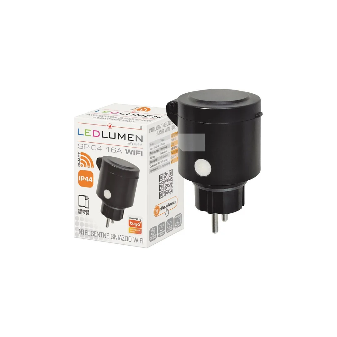 Gniazdo zewnętrzne WiFi TUYA SMART Plug IP44 SP-04 16A