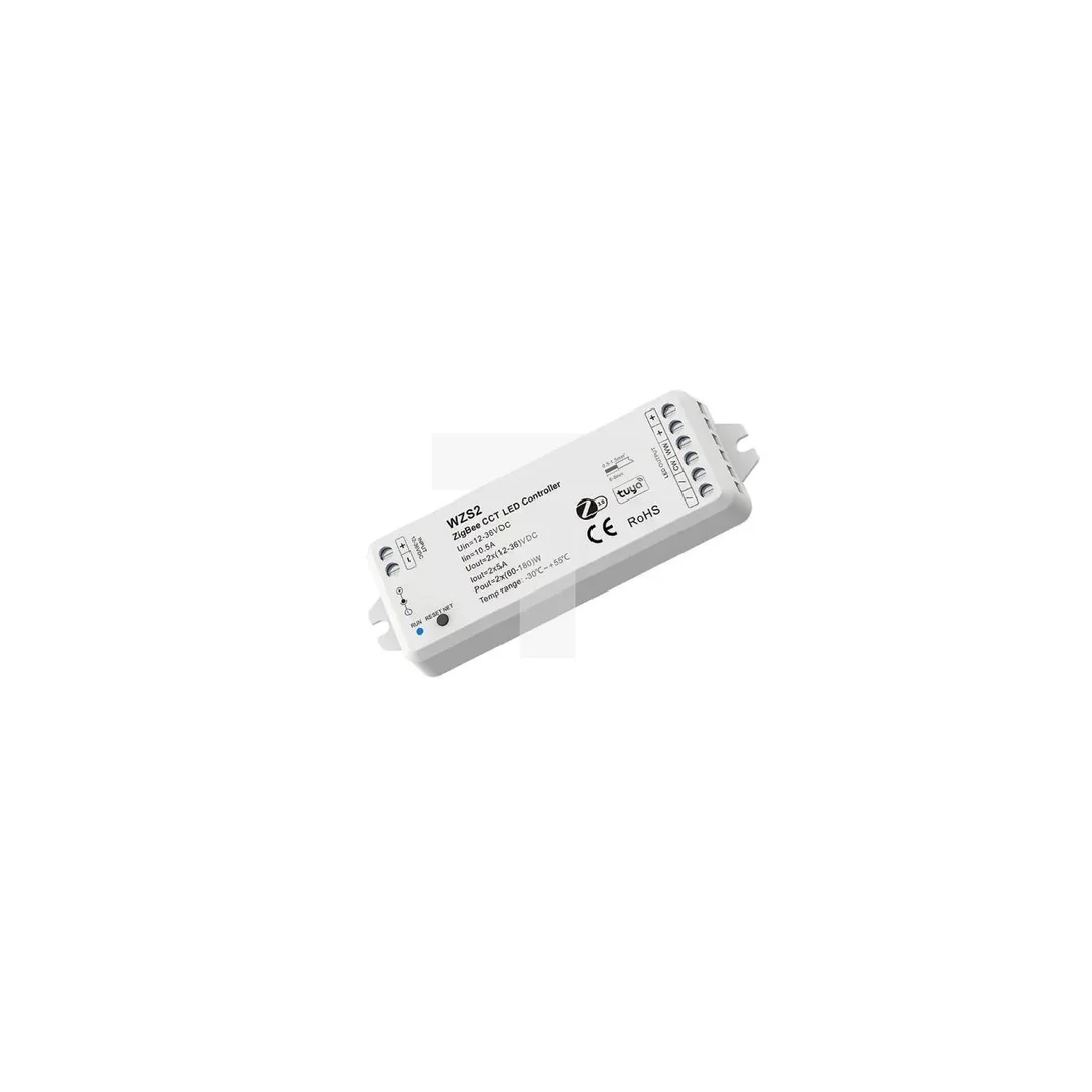 Ściemniacz LED Skydane (ZigBee 3.0) - CCT - 12-36V DC 10A - Tuya - WZS2