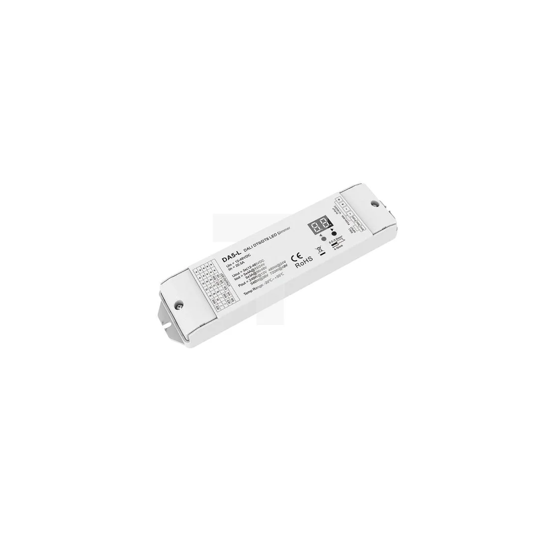Sterownik LED DALI Skydance - RGB+CCT - 12-24V DC 5x4A - DA5-L