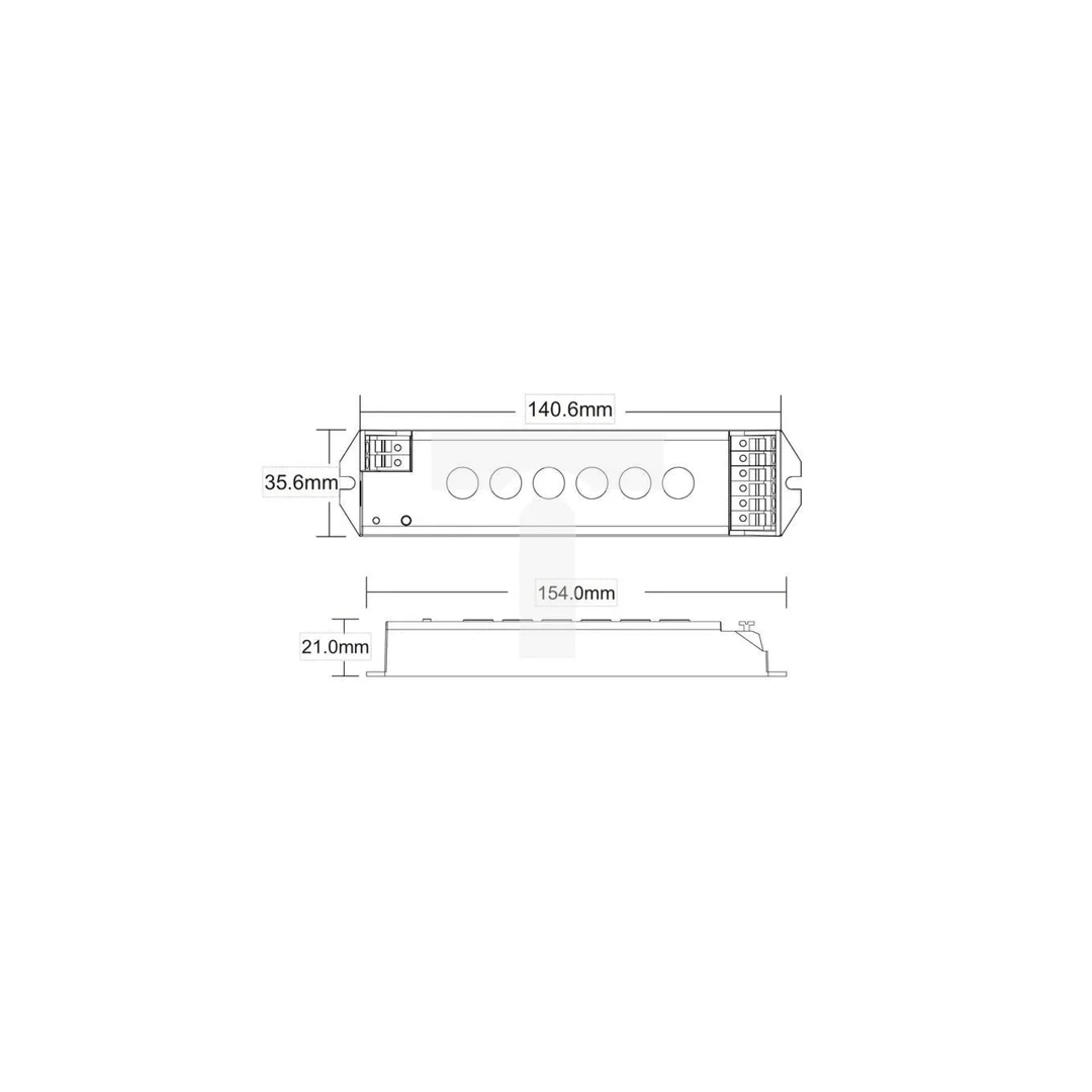 Sterownik LED 3w1 (WiFi) Skydance - RGB / RGB+W / RGB+CCT - 12-24V DC 5x3A - Tuya - M5(WT)
