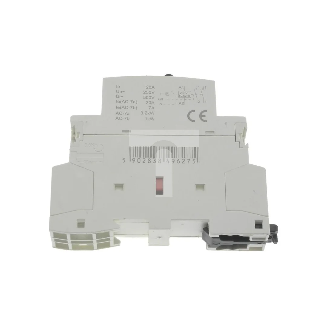 Stycznik modułowy z przełącznikiem 1M 20A 2NO 230V DZ MC-20M LC 496275