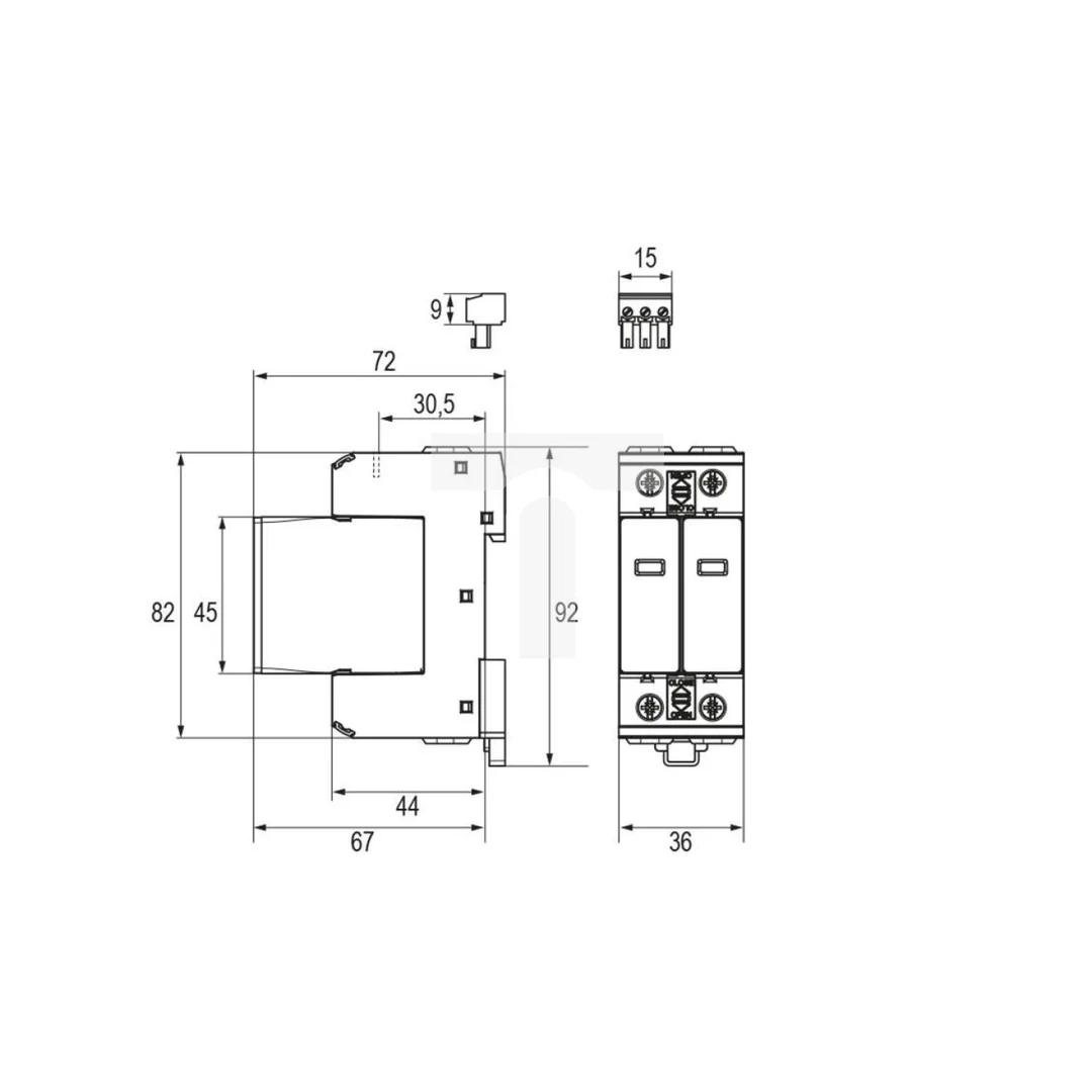 Ogranicznik przepięć ESPAC V T12 12,5/275 2+0 RI 10200120180
