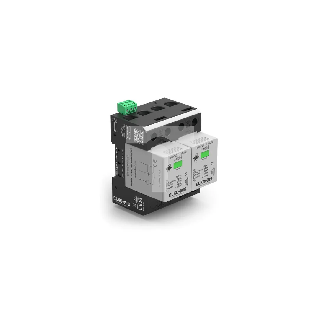 Ogranicznik przepięć ESPAC VG T12 25/260 2+0 RI 10200250180